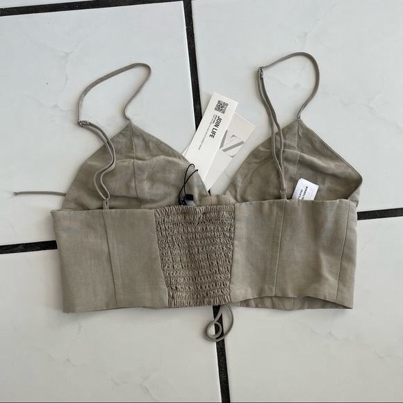 Zara beige crop top - Picture 3 of 3